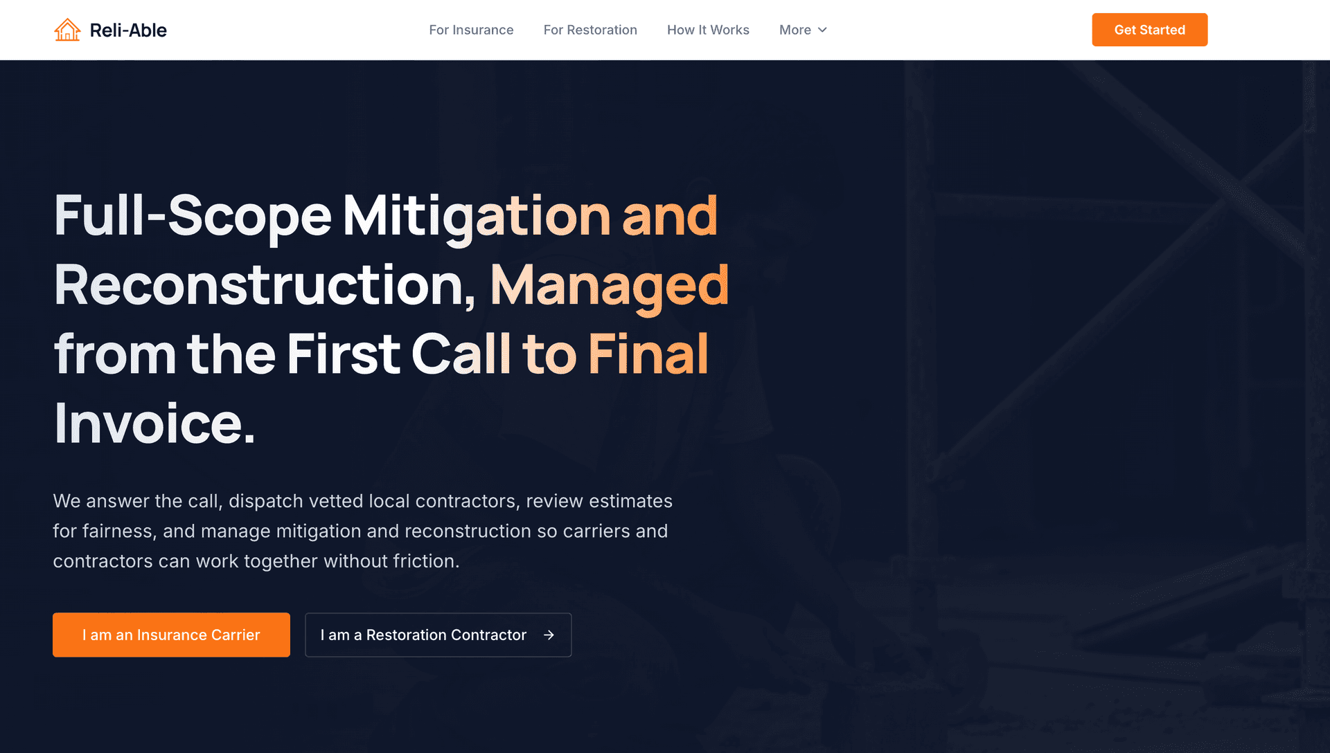 Reliable Claim Solutions Website