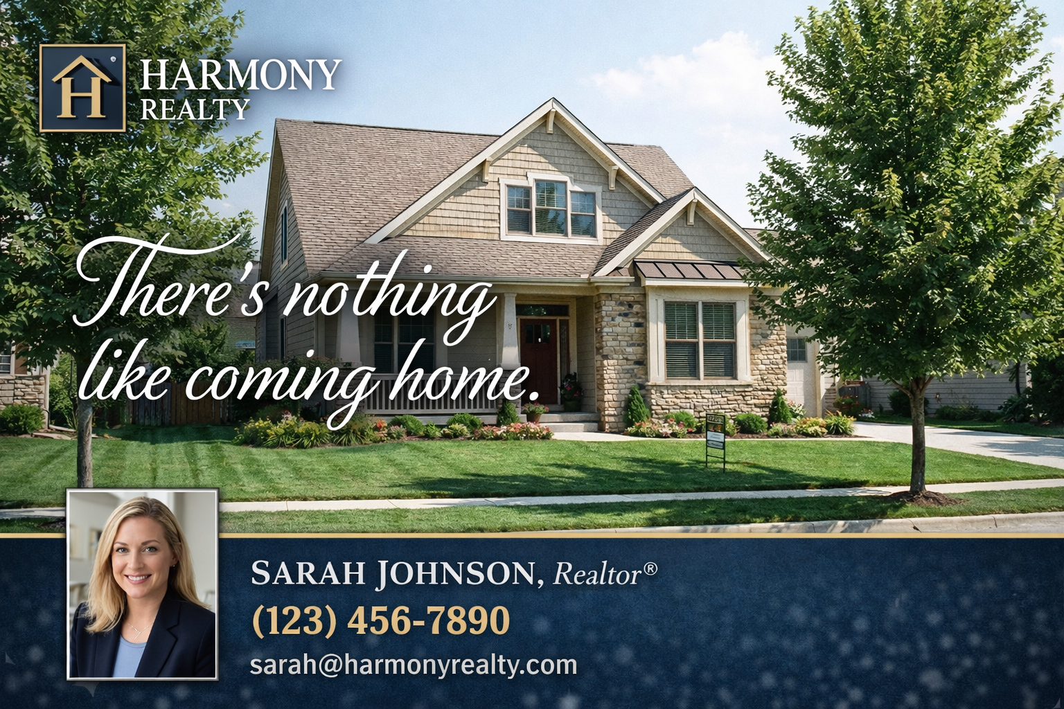 Real estate postcard design